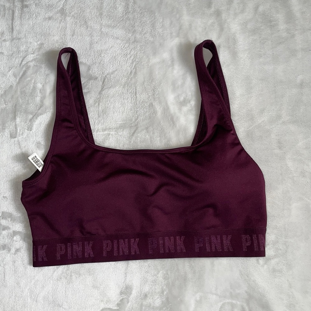 Pink sport bra